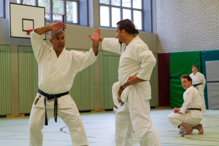 Fritz Oblinger zeigt eine Anwendung zur Heian Yondan